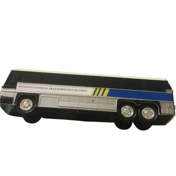 Vintage Bus Model/Bank with Blue and Black Accents - Picture 1 of 6